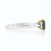 Image 6 : NEW 18k Gold 1.46 ctw GIA Ceylon Alexandrite & Emerald Cut Diamond Engagement Ri