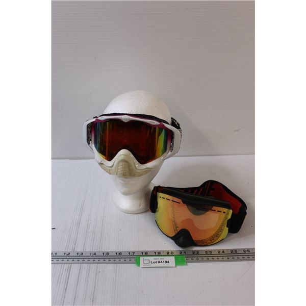 (2) 509 Snowmobile Goggles