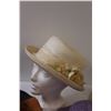 Image 2 : (4) Hats: Leather Outback Hat, Vintage Flower Hat, Purple Kids Garden Hat, Sun Hat