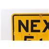 Image 2 : Next 5Km Metal Road Sign - 24" x 18"