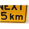 Image 3 : Next 5Km Metal Road Sign - 24" x 18"
