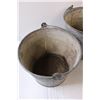 Image 2 : (3) Galvanized Buckets/Pails - 10" Tall