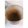 Image 4 : (3) Galvanized Buckets/Pails - 10" Tall