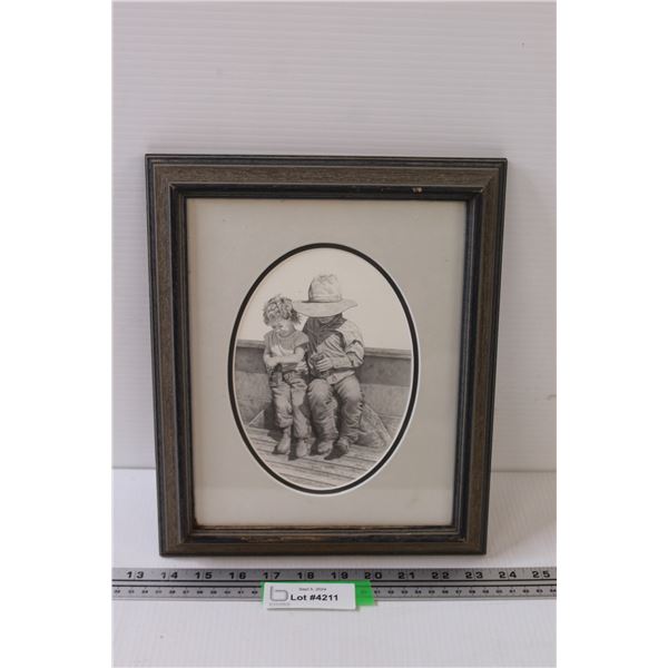 Bernie Brown Print - "First Date" - 12" x 10"