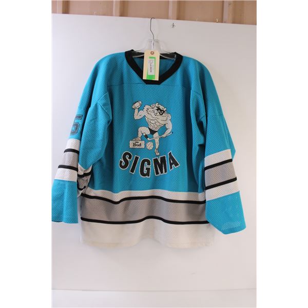 Tazmanian Devil Looney Tunes Hockey Jersey - Size Large
