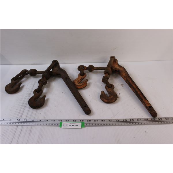 (2) Heavy Duty Metal Load Binders