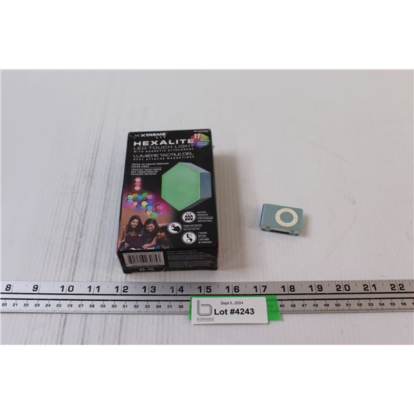 Apple iPod Shuffle Clip Version & Hexalite LED Touch Light Set - As is