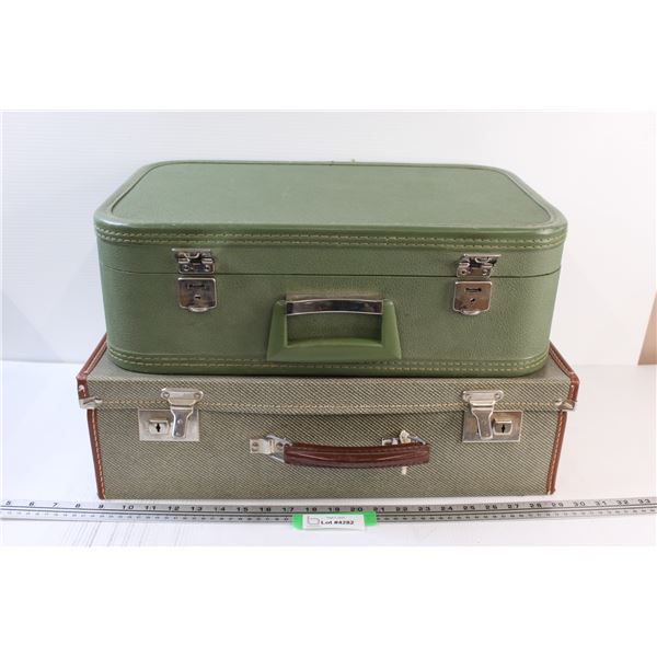 (2) Vintage Suitcases