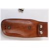 Image 8 : Hunter Leather Gun Holster & Flintlock Toy Gun (Has Some Wear)