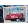 Image 4 : (2) Classic Tractor Picture in Frames (16" x 20"): Wisconsin & McCormick - Deering (Has Crack)