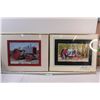 Image 1 : (2) Classic Tractor Picture in Frames (16" x 20"): Rock Island (Frame is Broken) & Parrett
