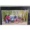 Image 4 : (2) Classic Tractor Picture in Frames (16" x 20"): Rock Island (Frame is Broken) & Parrett