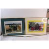 Image 1 : (2) Classic Tractor Picture in Frames (16" x 20"): Waterloo & Farmall