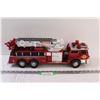 Image 1 : Fire Truck Toy - 21" x 7" - Some Wear as Pictured