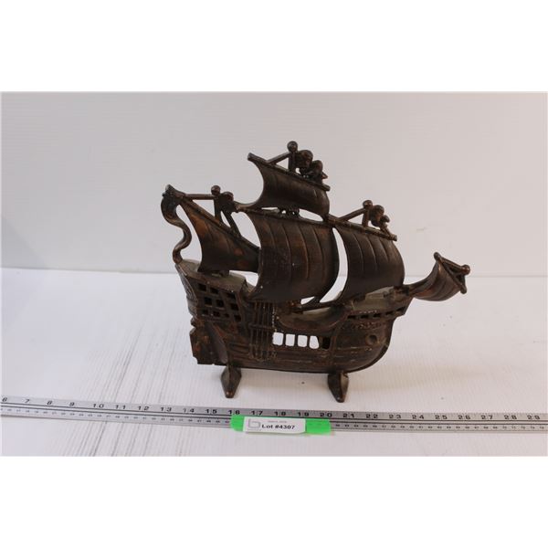 Metal Cast Sailboat - 13" x 11"