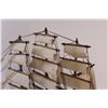 Image 4 : "Cutty Shark" Wooden Carved Sailboat - 20" x 16"