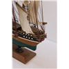 Image 5 : "Cutty Shark" Wooden Carved Sailboat - 20" x 16"