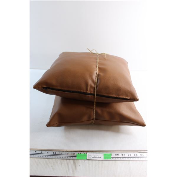 (2) Pillows 16'' x 16'' - Some Damage