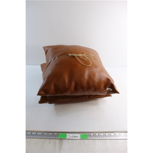 (2) Mike & Co Pillows - 16'' x 16''