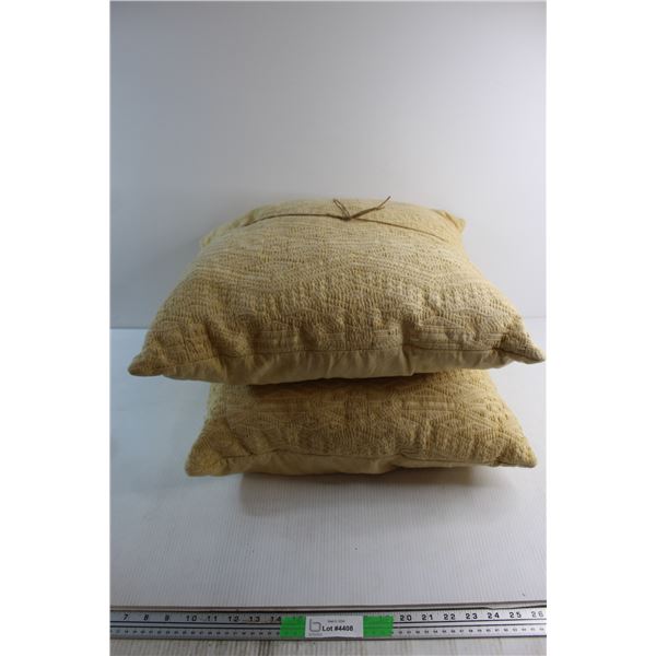 (2) Pillows 19'' x 19''