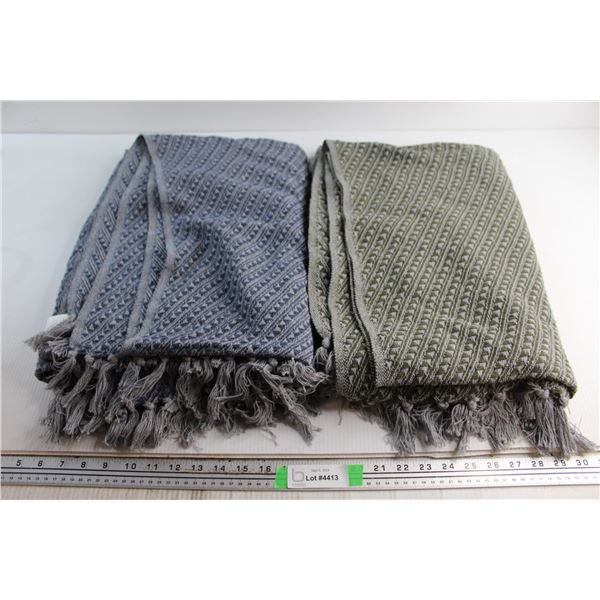 (2) Arkwright LLC Cotton Blankets
