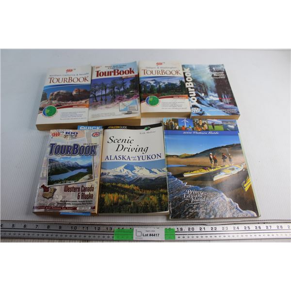 (7) Assorted Canada, US & Mexico Tour Books