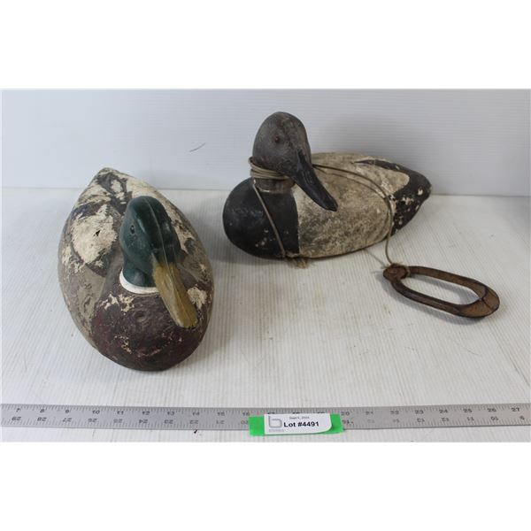 (2) Foam Greenhead Duck Decoys