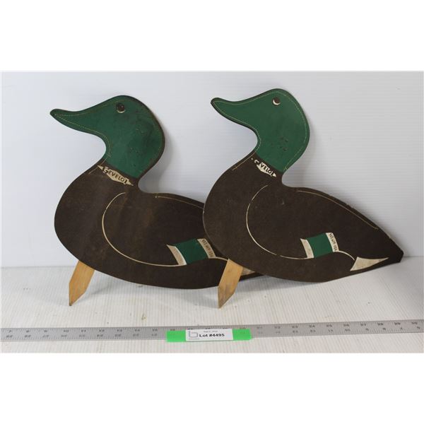 (2) Greenhead Paper Gevelot Decoys