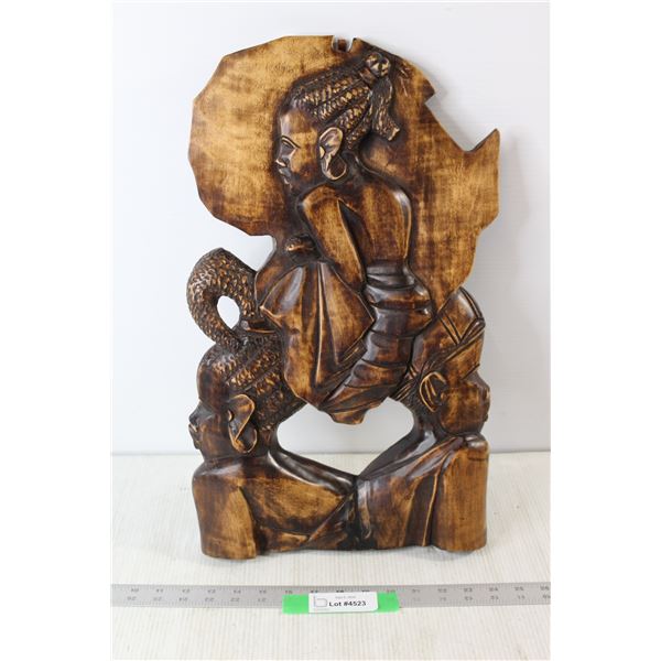 African Carved Wooden Art Wall Decor
