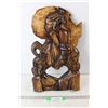 Image 1 : African Carved Wooden Art Wall Decor