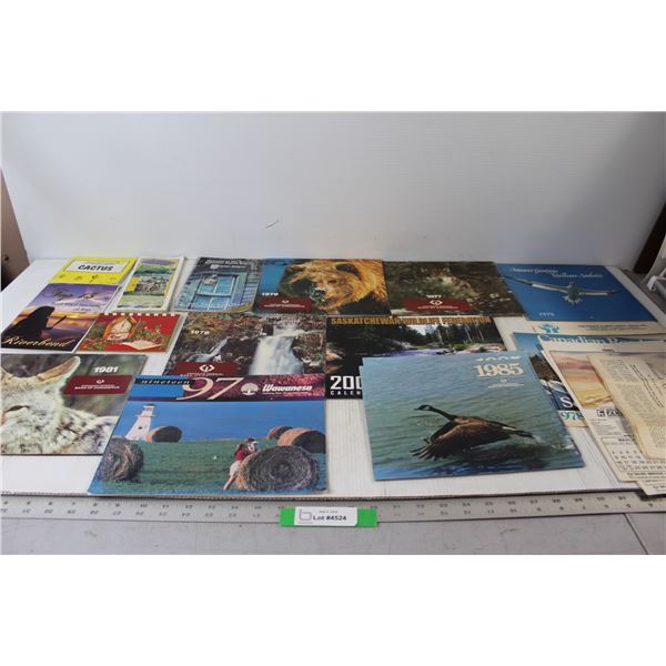 Assorted Calendars and Brochures