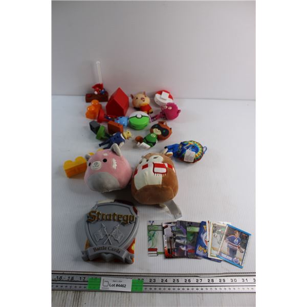 Stratego Battle Cards, Assorted Hockey Cards, Plush Toys and Assorted Items