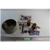 Image 1 : Historical Scotland Keyring, Decorative Mug, Assorted Marvel Cards and Assorted Items
