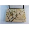 Image 2 : Tree Painting and Framed Indigenous Print 13'' x 9'' - Damaged Glass