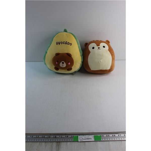 Squishmallow and Plush Toy - Avocado and Puppy
