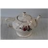 Image 2 : Music Box Teapot, Sugar Dish, Plate, (2) Bowl/Plates
