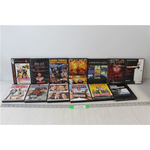 (13) Various DVD Movies TV Shows: Wedding Crashers, Zohan, Trailer Park Boys, etc.