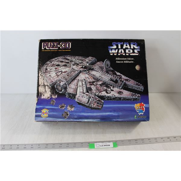 Wrebbit Puzz-3D Star Wars Millennium Falcon 3D Puzzle 857 Pieces - As Is