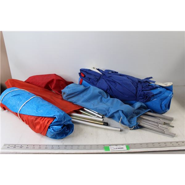 (2) Tents And Assorted Tent Pegs