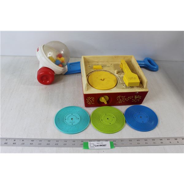 Fisher Price Kids Corn Popper, Fisher Price Record Player: London Bridge, Twinkle Twinkle Little Sta