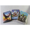 Image 5 : (12) DVDs - Shrek 2 - The Emoji Movie - Dragonheart - Garfield - Yogi Bear - Pikachu - The Lego Movi