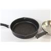 Image 4 : (2) Frying Pans - (2) Lg Sauce Pans