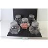 Image 1 : (5) Piece Glass Canister Set