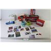 Image 1 : Nescafe Coffee - Tin Bus Container of Teas - Wet Naps - Assorted Horse Fridge Magnets - Flashlight -