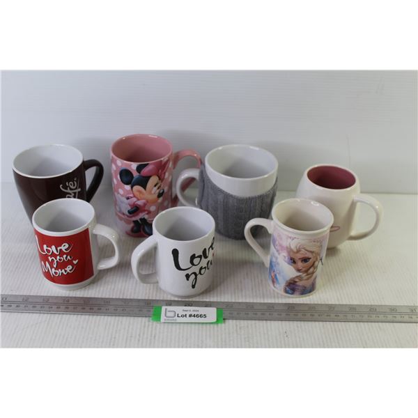 (7) Assorted Cups