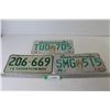 Image 1 : (3) Saskatchewan License Plates (one is 1973)