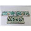 Image 3 : (3) Saskatchewan License Plates (one is 1973)