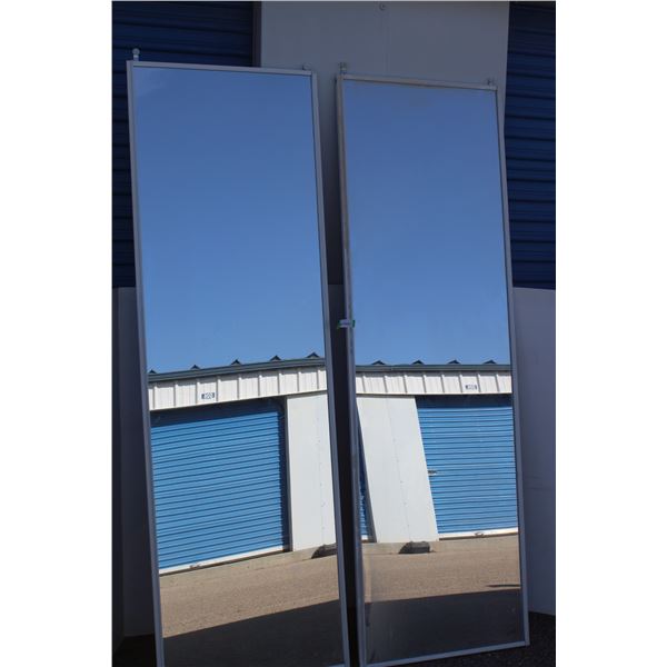 ** (2) Mirrored Sliding Doors - 78" x 24.75"