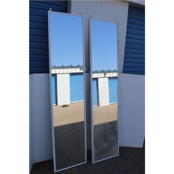 ** (2) Mirrored Sliding Doors - 78  x 24.75 