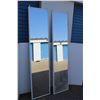Image 1 : ** (2) Mirrored Sliding Doors - 78" x 24.75"